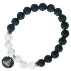 Браслет с подвеской на Просветление (Будда) камень, 8мм BX006
