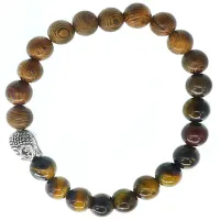 Браслет на Просветление (Будда) камень, дерево, 8мм BX015