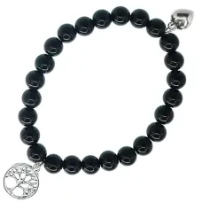 Браслет с подвеской на Развитие (Дерево Жизни) камень, 8 мм BX028