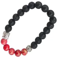 Браслет 7 чакр с Буддой, 8 мм, камень BX040
