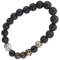 Браслет 7 чакр с Буддой, 8 мм, камень BX042