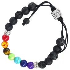 Браслет 7 чакр с Деревом жизни, 8 мм, камень BX043