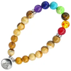 Браслет с подвеской на Просветление (Будда) камень, 8 мм BX079
