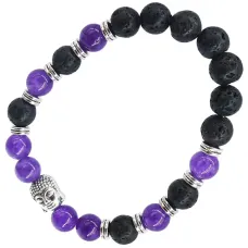 Браслет с Буддой, 8 мм, камень BX087