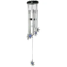 Музыка ветра Защита от сглаза (Хамса), 5 трубочек, 60 см, металл K140-37