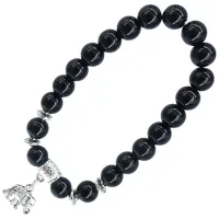 Браслет с подвеской на Достаток (Слон), 8 мм BX136