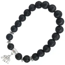 Браслет с подвеской на Достаток (Слон), 8 мм BX137