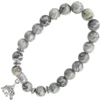 Браслет с подвеской на Достаток (Слон), 8мм BX138