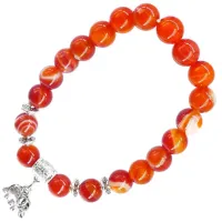 Браслет с подвеской на Достаток (Слон), 8 мм BX140