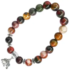 Браслет с подвеской на Достаток (Слон), 8 мм BX142