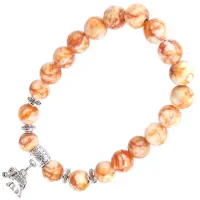 Браслет с подвеской на Достаток (Слон), 8 мм BX139