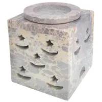 Аромалампа с дверцей 8 см камень L054-09