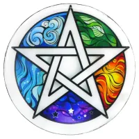 Подставка под горячее Пентаграмма 9см, металл, смола L811-4