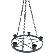 Подсвечник Пентаграмма 40хD20,5см, d2,2см металл R317-10