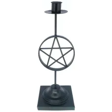 Подсвечник Пентаграмма 26см, d2,2см металл R317-9