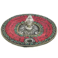 Подставка для благовоний голова Будды 11 см, металл R421-40