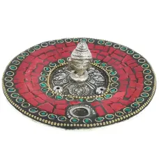 Подставка для благовоний голова Будды 11 см, металл R421-40