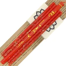 Свечи восковые Муладхара Чакра Успех, Любовь, Изобилие, 5шт 18см, 16см AUM-7-1