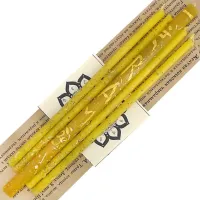 Свечи восковые Манипура Чакра Открытие денежного канала, 5 шт, 18 см, 16 см AUM-7-3