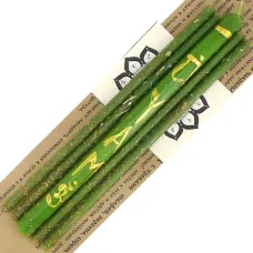 Свечи восковые Анахата Чакра Успех, карьерный рост, счастье, 5шт 18см, 16см AUM-7-4