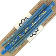 Свечи восковые Вишудха Чакра Новые возможности, 5шт 18см, 16см AUM-7-5