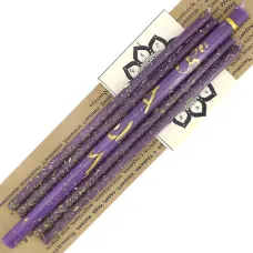 Свечи восковые Сахасрара чакра, 5шт 18см, 16см AUM-7-7