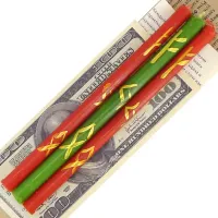 Свечи восковые Изобилие Новые возможности 18 см, 3 шт MIRO-10-16