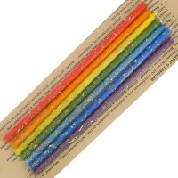 Свечи восковые Чакральный набор с травами, 7 шт 16 см MIRO-3-02