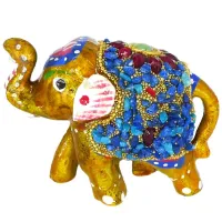 Слон статуэтка 7,5х6х4см, полимерная глина, цвет в ассорт. WCH06-2