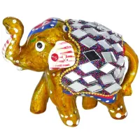 Слон статуэтка 7,5х6х4см, полимерная глина, цвет в ассорт. WCH08-2