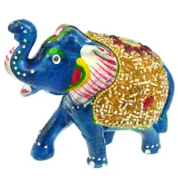 Слон статуэтка 9х7,5х4,5см, полимерная глина, цвет в ассорт. WCH09-1