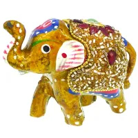 Слон статуэтка 7,5х6х4см, полимерная глина, цвет в ассорт. WCH09-2