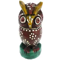 Сова статуэтка 8х3,5см, дерево WCH31-2