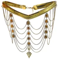 Колье, металл FK0720-024