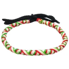 Фенечка (браслет) 4мм, текстиль B02-26