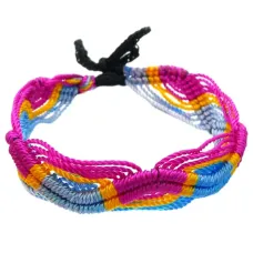 Фенечка (браслет) 10мм, текстиль B03-44