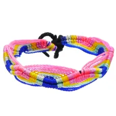 Фенечка (браслет) 10мм, текстиль B03-67