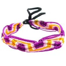 Фенечка (браслет) 10мм, текстиль B03-68