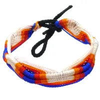 Фенечка (браслет) 10мм, текстиль B03-74