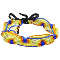 Фенечка (браслет) 10мм, текстиль B03-77