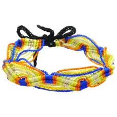 Фенечка (браслет) 10мм, текстиль B03-77