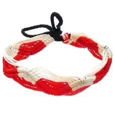 Фенечка (браслет) 10мм, текстиль B03-84