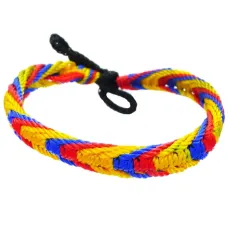 Фенечка (браслет) 10мм, текстиль B03-87