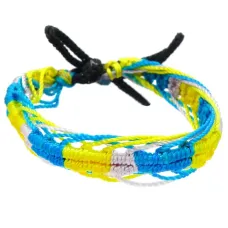 Фенечка (браслет) 10мм, текстиль B03-89