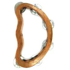 Тамбурин, дерево 22х13см IN0185