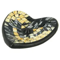 Подставка Сердце для благовоний керамика, 12см