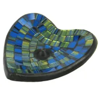 Подставка Сердце для благовоний керамика, 12см