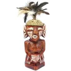 Абориген статуэтка 25х6см, дерево IN0259-19