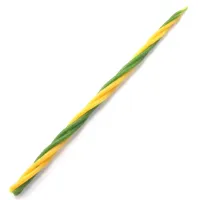 Свеча Деньги воск 22 см, горение 25 мин желт/зелен