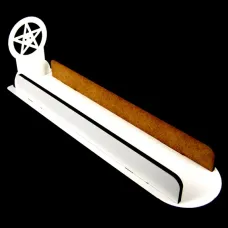 Подставка для благовоний Лыжа с пентаграммой, с бортиками, 7х5х20,5см ПАПБ01